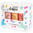 Maga Cosmetics Water Drops, zestaw lakierów wodnych do paznokci dla dzieci, Piaskowa Księżniczka, 3 x 6 ml - miniaturka  zdjęcia produktu