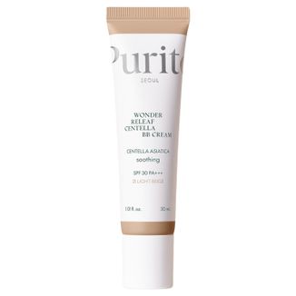 Purito Wonder Releaf Centella, regenerujący krem BB z wąkrotą azjatycką, 21 Light Beige, SPF 30, 30 ml - zdjęcie produktu