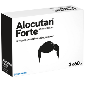 Zestaw Alocutan Forte 50 mg/ ml, aerozol na skórę, 60ml x 3 butelki Zestaw Alocutan Forte 50 mg/ ml, aerozol na skórę, 60ml x 3 butelki - zdjęcie produktu