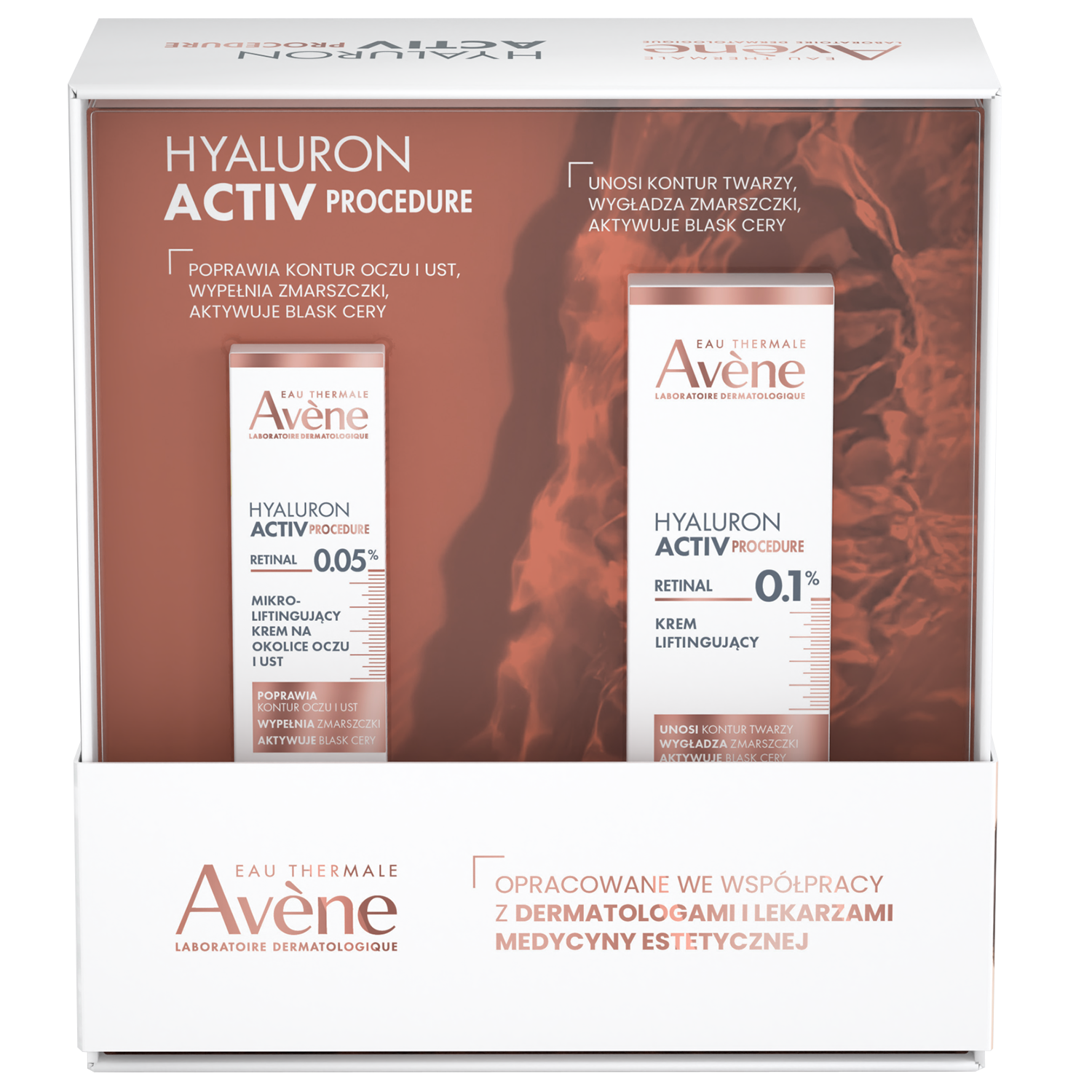 Avene Zestaw Avene Hyaluron Active Procedure, krem liftingujący, 30 ml + krem do okolicy oczu i ust, 15 ml — Składniki i ocena