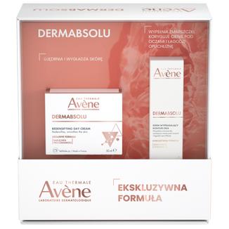 Zestaw Avene Dermabsolu, krem modelujący owal twarzy, 50 ml + krem wypełniający kontur oka, 15 ml Zestaw Avene Dermabsolu, krem modelujący owal twarzy, 50 ml + krem wypełniający kontur oka, 15 ml - zdjęcie produktu