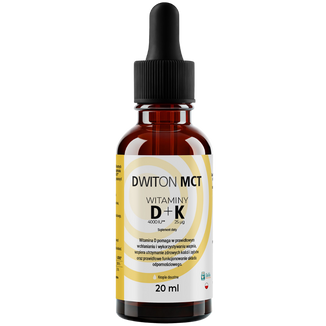 Dwiton MCT Witamina D3 + K2, krople, 20 ml - zdjęcie produktu