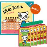 Zestaw BoboVita Kicia Kocia Mus w tubce, jabłko, banan, truskawka, 6 x 100 g + Kicia Kocia w aptece, książeczka dla dzieci gratis - miniaturka zdjęcia produktu