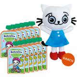 Zestaw BoboVita Kicia Kocia Mus w tubce, gruszka, banan, morela, 12 x 100 g + maskotka gratis - miniaturka zdjęcia produktu