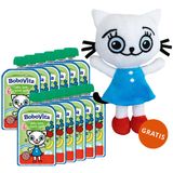 Zestaw BoboVita Kicia Kocia Mus w tubce, jagody, jabłko, banan, 12 x 100 g + maskotka gratis - miniaturka zdjęcia produktu