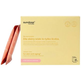 Sundose Everyday For Skin Anti-Aging, kolagen rybi, smak malinowo-cytrynowy, 30 saszetek - zdjęcie produktu