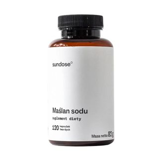 Sundose Maślan Sodu, 120 kapsułek Sundose Maślan Sodu, 120 kapsułek - zdjęcie produktu