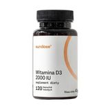 Sundose Witamina D3 2000 IU, 120 kapsułek - miniaturka zdjęcia produktu