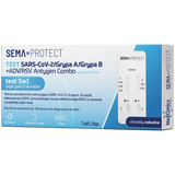 SEMA Protect Test combo 5w1 Sars-CoV-2/Grypa A/Grypa B +ADV/RSV Antygen, 1 sztuka - miniaturka zdjęcia produktu