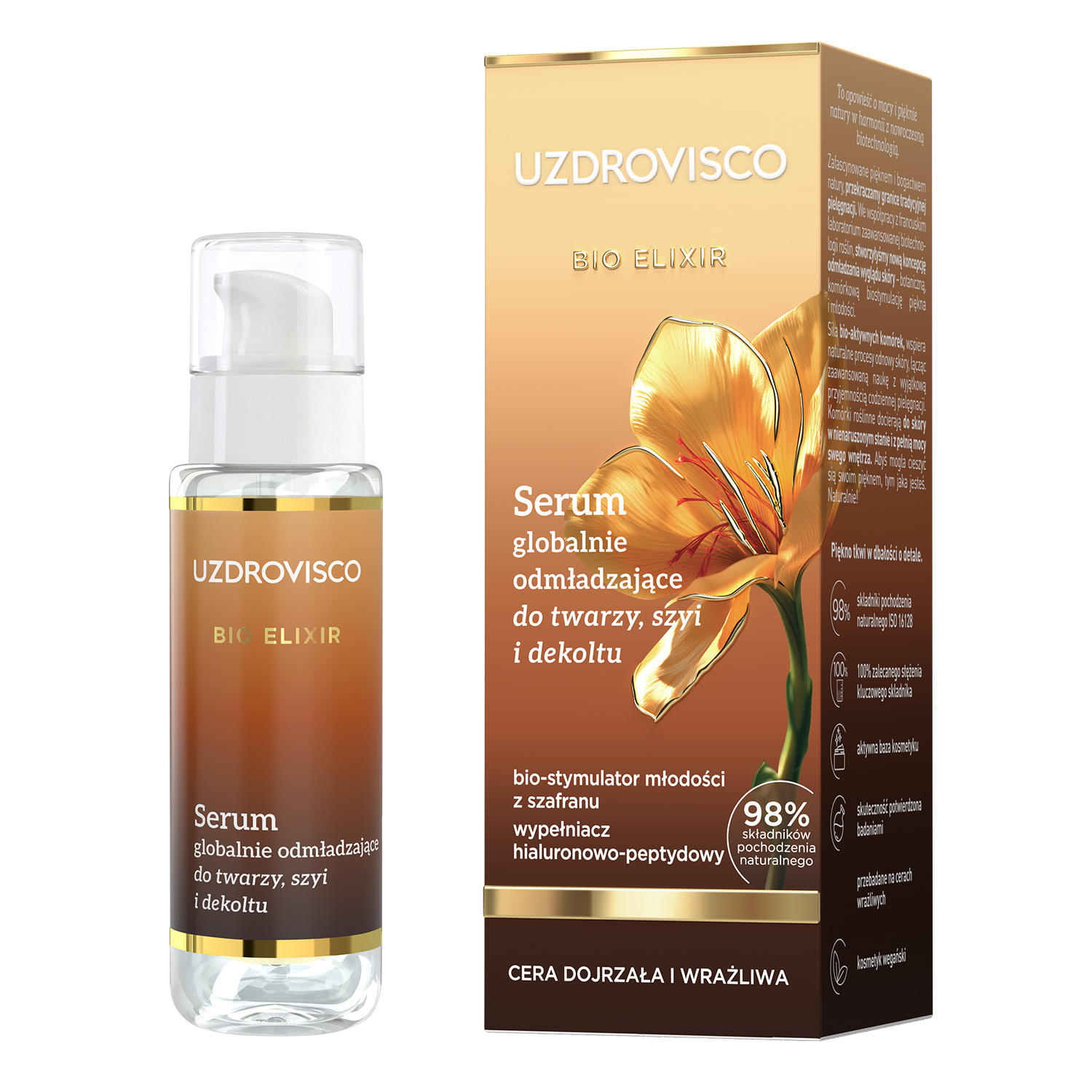 Uzdrovisco Uzdrovisco Bio Elixir, serum globalnie odmładzające do twarzy, szyi i dekoltu, 30 ml