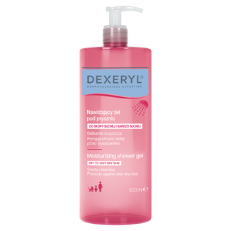 Dexeryl, nawilżający żel pod prysznic 2w1, skóra sucha i bardzo sucha, 500 ml Dexeryl, nawilżający żel pod prysznic 2w1, skóra sucha i bardzo sucha, 500 ml - zdjęcie produktu