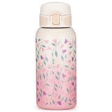Petite&Mars, bidon/butelka termiczna ze stali nierdzewnej ze słomką, Delicate Flowers, od 3 lat, 500 ml - miniaturka zdjęcia produktu
