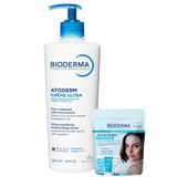 Zestaw Bioderma Atoderm Creme Ultra, ultra-odżywczy krem nawilżający do ciała, 500 ml + mini produkty Bioderma Hydrabio Odkryj i Testuj - miniaturka zdjęcia produktu