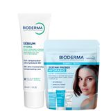 Zestaw Bioderma Sebium Hydra, krem nawilżający do skóry tłustej i ze skłonnością do trądziku, 40 ml + mini produkty Bioderma Hydrabio Odkryj i Testuj - miniaturka zdjęcia produktu