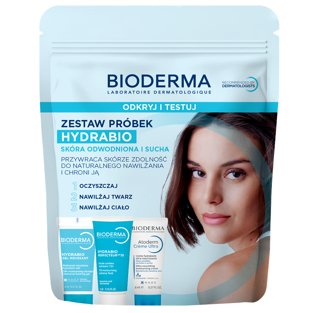 Набор Bioderma: крем Cicabio Creme+ SPF 50+ 40 мл и миниатюры Hydrabio — фото 7