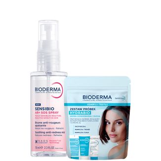 Zestaw Bioderma Sensibio AR+, SOS mgiełka przeciw zaczerwienieniom, 70 ml + mini produkty Bioderma Hydrabio Odkryj i Testuj - zdjęcie produktu