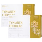Zestaw SEMA Lab Tymianek i Podbiał + ekstrakt z 20 ziół, bez cukru, 2 x 24 pastylki do ssania - miniaturka zdjęcia produktu