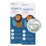 Zestaw SEMA Lab Probiotyk dla dzieci od 1 dnia życia, krople, 2 x 5 ml - miniaturka zdjęcia produktu