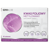 SEMA Lab Kwas Foliowy metylowany, 90 tabletek - miniaturka zdjęcia produktu