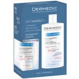 Zestaw Dermedic Capilarte, szampon zwalczający łupież i jego przyczyny, 300 ml + szampon kojący do włosów i nadwrażliwej skóry, 150 ml - miniaturka zdjęcia produktu