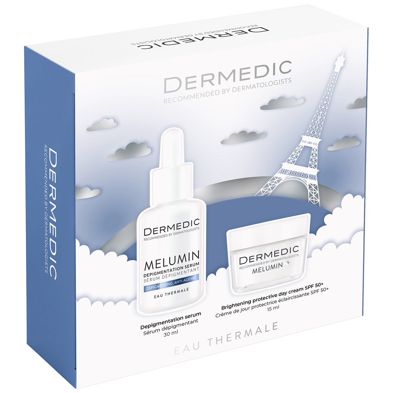 Dermedic Zestaw Dermedic Melumin, serum depigmentacyjne, 30 ml + ochronny krem na dzień, SPF 50+, 15 ml — Inhaltsstoffe und Bewertung
