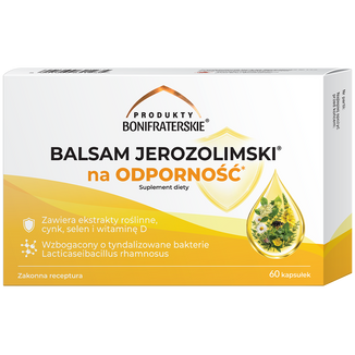 Produkty Bonifraterskie Balsam Jerozolimski na odporność, 60 kapsułek - zdjęcie produktu