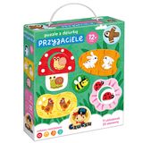 CzuCzu Puzzle z dziurką Przyjaciele, pierwsze puzzle dla dzieci, od 12 miesiąca, 11 układanek - miniaturka zdjęcia produktu
