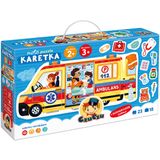CzuCzu Moto puzzle Karetka, puzzle edukacyjne dla dzieci, 2+/3+, 23 elementy - miniaturka zdjęcia produktu