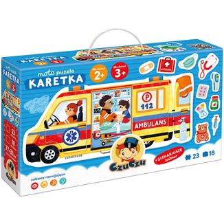 CzuCzu Moto puzzle Karetka, puzzle edukacyjne dla dzieci, 2+/3+, 23 elementy CzuCzu Moto puzzle Karetka, puzzle edukacyjne dla dzieci, 2+/3+, 23 elementy - zdjęcie produktu