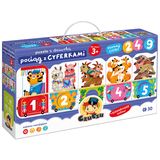 CzuCzu Puzzle z dziurką Pociąg z cyferkami, puzzle edukacyjne dla dzieci, 3+, 30 elementów - miniaturka zdjęcia produktu