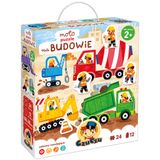 CzuCzu Moto puzzle Na budowie, puzzle dla dzieci, 2+ - miniaturka zdjęcia produktu