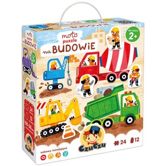 CzuCzu Moto puzzle Na budowie, puzzle dla dzieci, 2+ - zdjęcie produktu