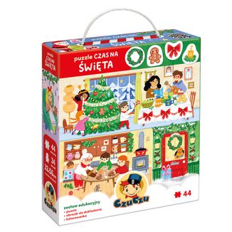 CzuCzu Puzzle Czas na Święta, gra dla dzieci, od 4 lat, 44 elementy CzuCzu Puzzle Czas na Święta, gra dla dzieci, od 4 lat, 44 elementy - zdjęcie produktu