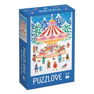 CzuCzu Puzzlove Zimowa radość, puzzle dla dzieci, od 5 lat, 150 elementów CzuCzu Puzzlove Zimowa radość, puzzle dla dzieci, od 5 lat, 150 elementów - zdjęcie produktu