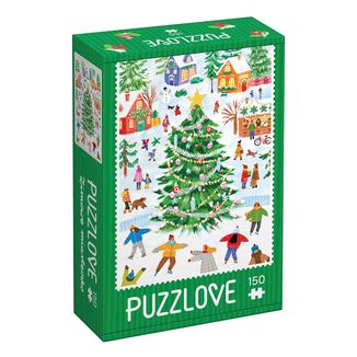 CzuCzu Puzzlove Zimowe miasteczko, puzzle dla dzieci, od 5 lat, 150 elementów CzuCzu Puzzlove Zimowe miasteczko, puzzle dla dzieci, od 5 lat, 150 elementów - zdjęcie produktu