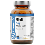 PharmoVit Miedź 2 mg, 60 kapsułek - miniaturka zdjęcia produktu