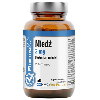 PharmoVit Miedź 2 mg, 60 kapsułek - zdjęcie produktu