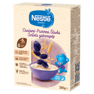 Nestle Kaszka owsiano-pszenna, śliwka, po 6 miesiącu, 200 g - zdjęcie produktu