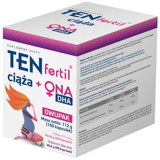 Tenfertil Ciąża + Ona DHA, 60 kapsułek + 90 kapsułek - zdjęcie produktu
