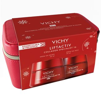 Zestaw Vichy Liftactiv Collagen Specialist 16, krem na dzień, 50 ml + krem na noc, 50 ml Zestaw Vichy Liftactiv Collagen Specialist 16, krem na dzień, 50 ml + krem na noc, 50 ml - zdjęcie produktu