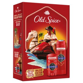 Zestaw Old Spice Captain, dezodorant w sztyfcie, 50 ml + żel pod prysznic 3w1, 250 ml - zdjęcie produktu
