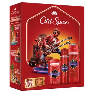 Zestaw Old Spice Rockstar, Epic Legend, dezodorant w sztyfcie, 50 ml + dezodorant w sprayu, 150 ml + żel pod prysznic 3w1, 250 ml Zestaw Old Spice Rockstar, Epic Legend, dezodorant w sztyfcie, 50 ml + dezodorant w sprayu, 150 ml + żel pod prysznic 3w1, 250 ml - zdjęcie produktu