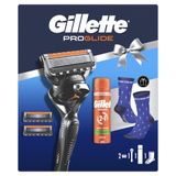 Zestaw Gillette ProGlide, maszynka, 1 sztuka + wkłady wymienne, 2 sztuki + żel do golenia, 200 ml + skarpetki, 1 para - miniaturka zdjęcia produktu