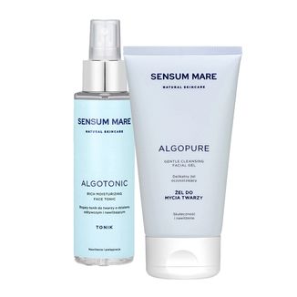 Zestaw Sensum Mare Algopure, delikatny żel do mycia twarzy, 150 ml + bogaty tonik do twarzy, 100 ml Zestaw Sensum Mare Algopure, delikatny żel do mycia twarzy, 150 ml + bogaty tonik do twarzy, 100 ml - zdjęcie produktu