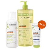 Zestaw A-Derma Exomega Control, oczyszczający olejek emolientowy pod prysznic, zapobiegający drapaniu, 1 l + balsam emolient, 400 ml + regenerujący krem, 200 ml gratis - miniaturka zdjęcia produktu