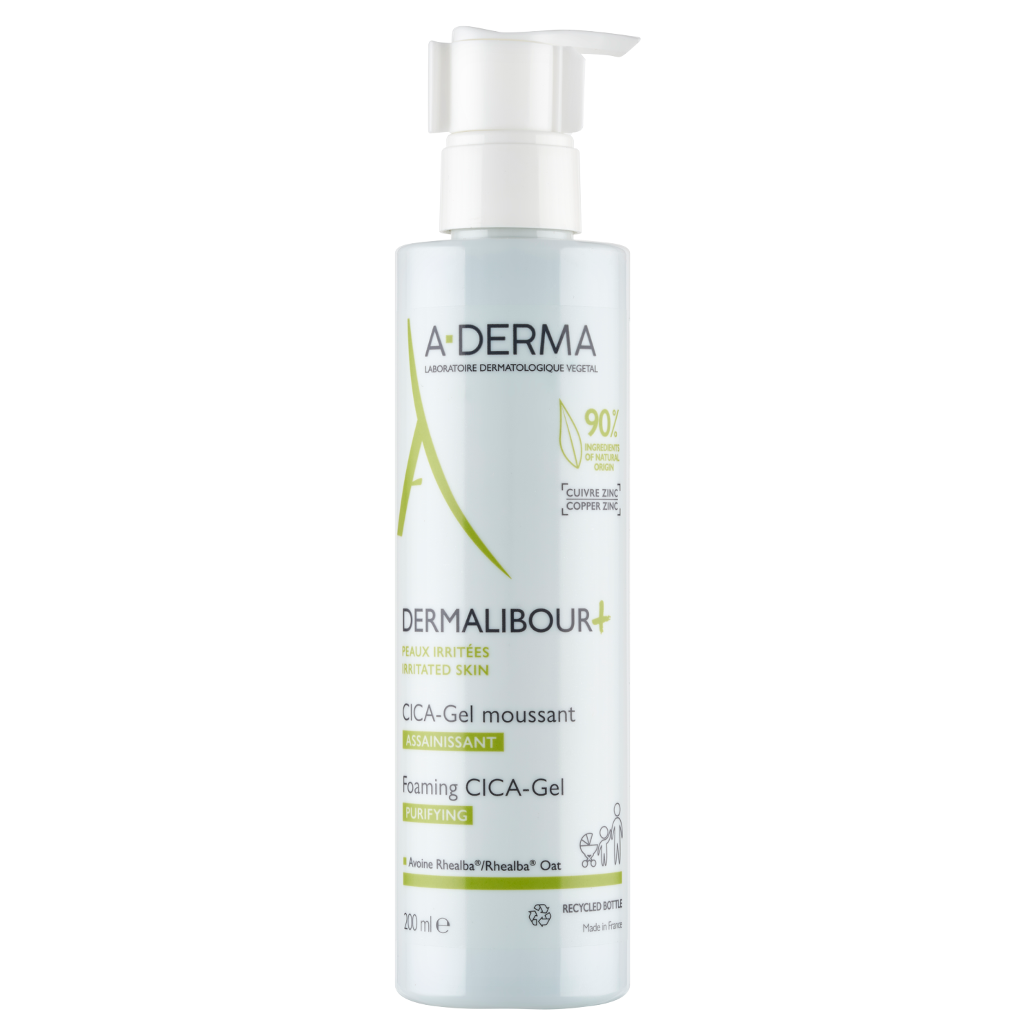 Набор A-Derma Dermalibour+ Cica, крем 100 мл, гель для мытья 200 мл, ночной крем Exomega Control 200 мл — фото 7