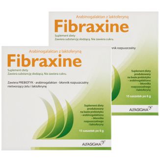 Zestaw Fibraxine, 2 x 15 saszetek Zestaw Fibraxine, 2 x 15 saszetek - zdjęcie produktu