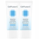 Cell Fusion C Aquatica Cooling Sunscreen, krem chłodząco-nawilżający, SPF 50+ PA++++, 2 x 35 ml - miniaturka zdjęcia produktu