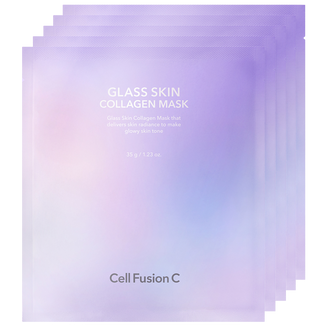Cell Fusion C Glass Skin, wygładzająca maska kolagenowa, 5 sztuk - zdjęcie produktu