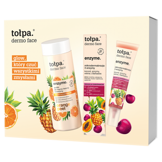 Zestaw Tołpa Dermo Face Enzyme, mikrodermabrazja 3 enzymy, 40 ml + puder do mycia twarzy, 40 g - zdjęcie produktu